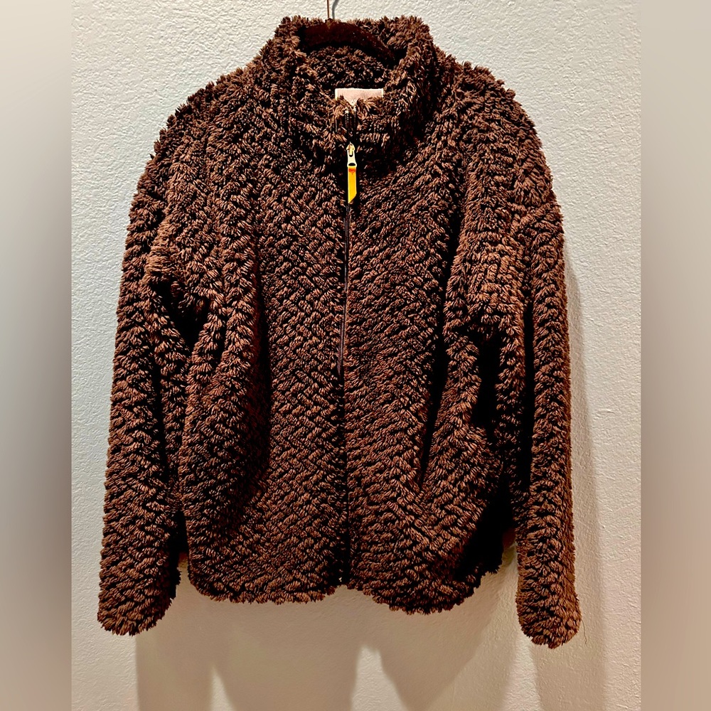 Fuzzy bear jacket